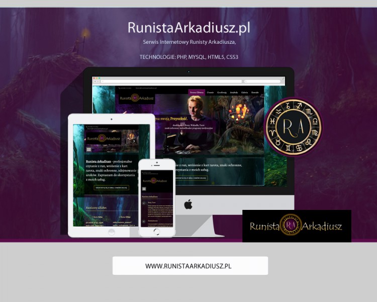 Ezoteryczny Serwis WWW - stworzenie strony internetowej RunistaArkadiusz.pl