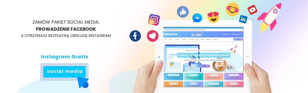 Promocja pakiety social media dla Klientów MIMO.PL